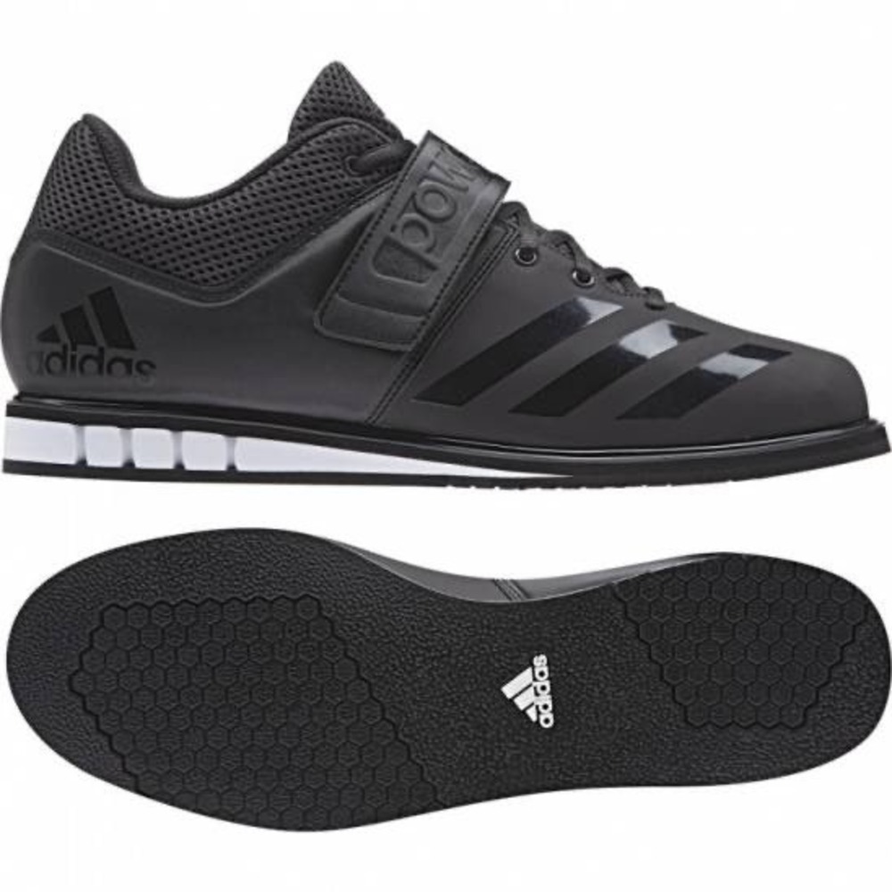 Adidas Powerlift 3.1 Weightlifting Shoes EUC Mens 11 BA8019 Black Strength Train